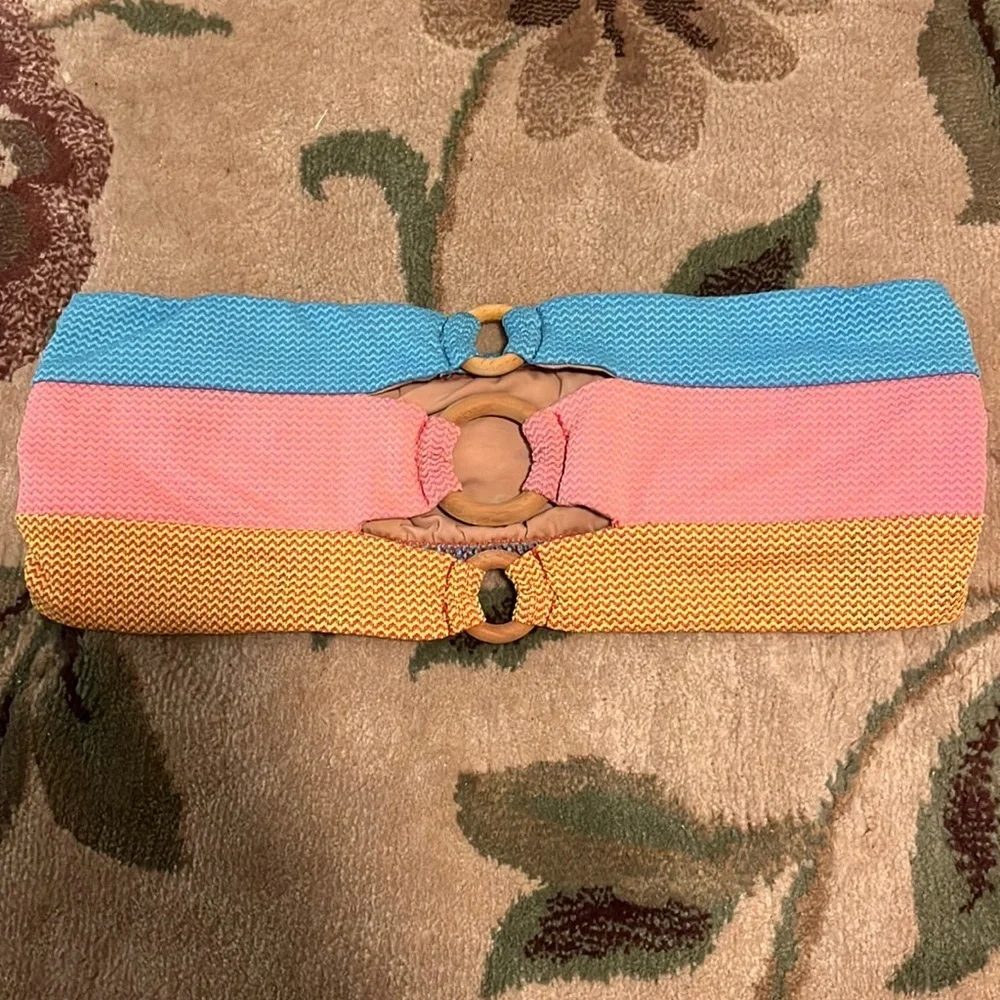 Borana multicolor strapless bikini top